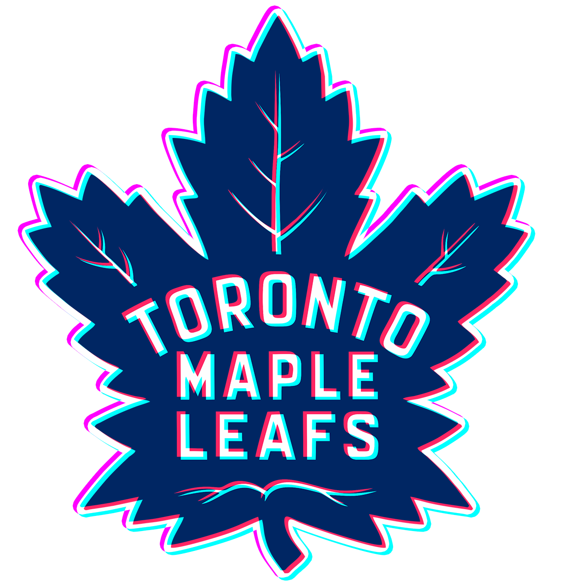 Phantom Toronto Maple Leafs logo vinyl decal